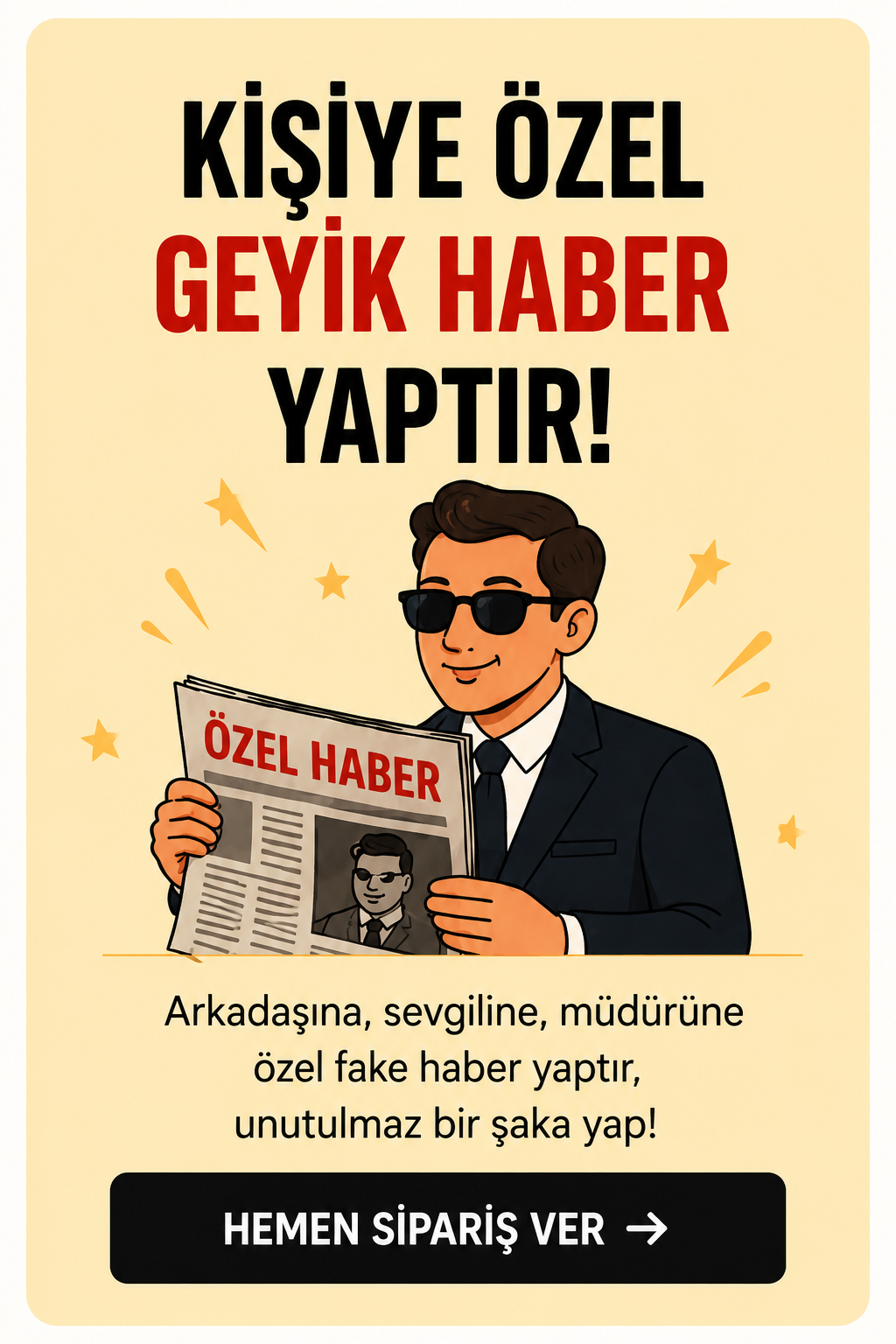 Kişiye Özel Geyik Haber Yaptır